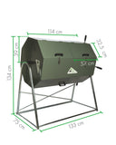 Compostera giratoria metálica modelo JK-400