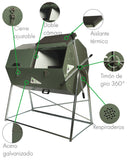 Compostera giratoria metálica modelo JK-400