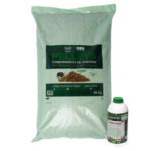 COMBO: Saco de pellets 35 kg + Hummus de lombríz concentrado